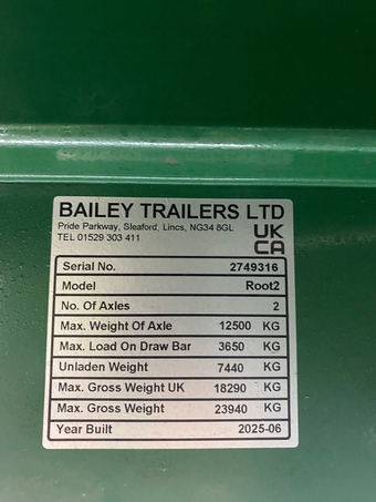 Bailey Root 16 Trailer
