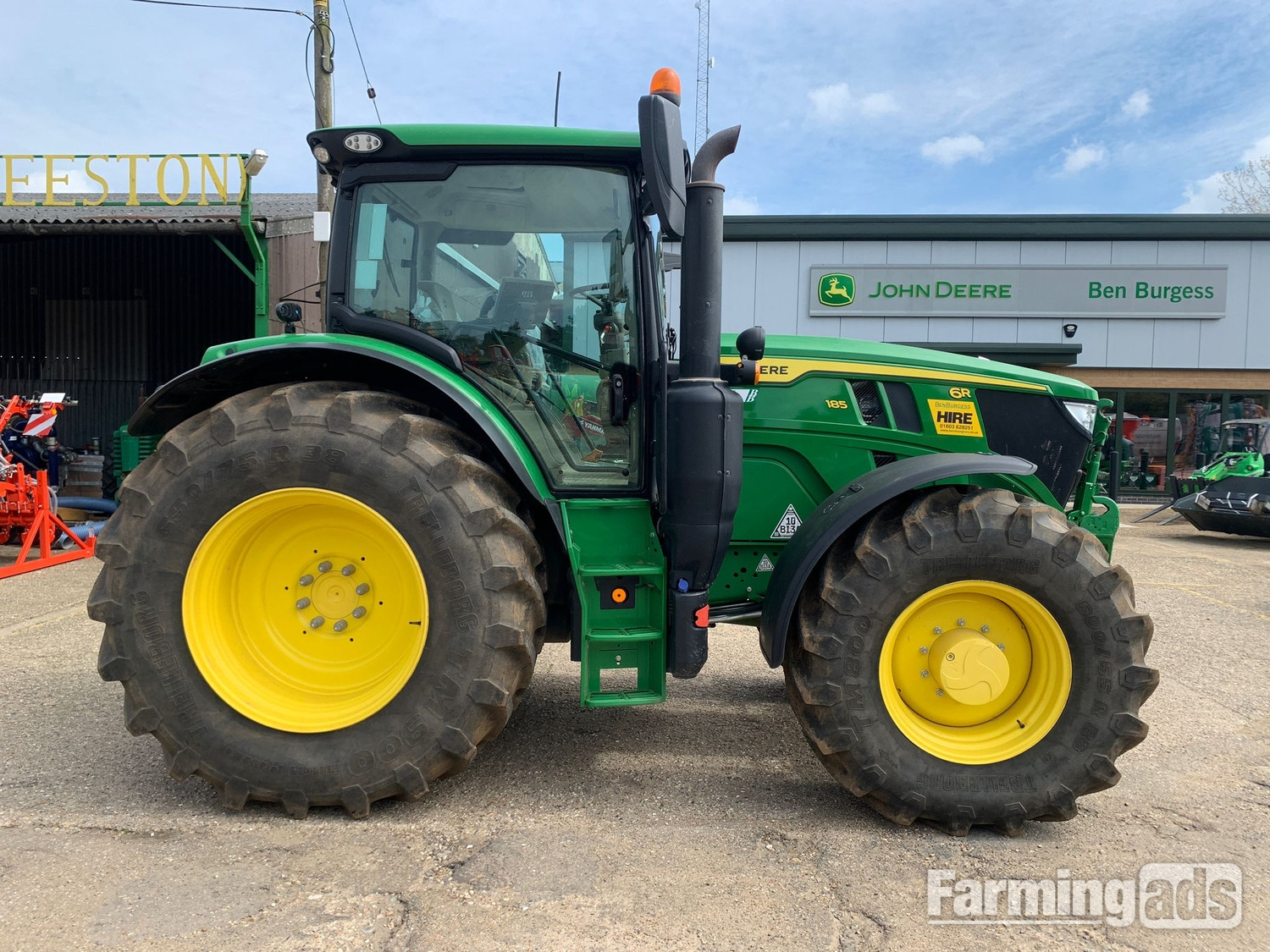 John Deere 6R 185 (2023) Tractor - {CATEGORY}